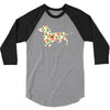 dachshund flower 3/4 Sleeve Shirt