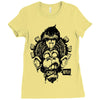 monkey brain out Ladies Fitted T-Shirt
