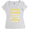 We Don't Know How Strong We Really Are Until Being Strong Is The Only Women's Triblend Scoop T-shirt