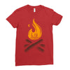 camp &amp; bonfire Ladies Fitted T-Shirt