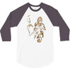 marilyn monroe machine gun gangster 100% cotton 3/4 Sleeve Shirt