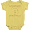 over caffeinated (2) Baby Onesie