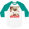 sloth astronaut swag 3/4 Sleeve Shirt