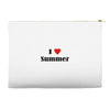 i love summer Accessory Pouches