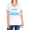 Only the Best Dads get Promoted to Papa Ladies Curvy T-Shirt