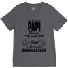I'm Called Papi Because  I'm Way Too Cool To Be Called Grandfather V-Neck Tee