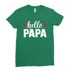 Hello Papa Ladies Fitted T-Shirt