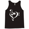 music heart rock baseball Tank Top