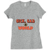 sick sad world Ladies Fitted T-Shirt
