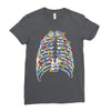 skeleton christmas tree Ladies Fitted T-Shirt