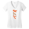 Sleeps With Boxer Women's V-Neck T-Shirt