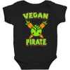 vegan pirate Baby Bodysuit