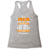 all men are created equal but only the best are born in october Racerback Tank