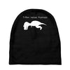 t rex hates pushups Baby Beanies
