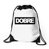 Dobre Black/White Drawstring Bags