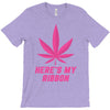 Support Breast Cancer Awareness With A Pink Cannabis Leaf T-Shirt