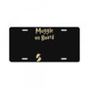 muggle on board maternity License Plate