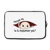 September Peeking Out Baby Boy Laptop sleeve
