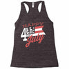 happy 4th of july Racerback Tank
