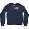 love and a dog life Crewneck Sweatshirt