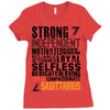 Strong Independent Motivated Sagittarius Ladies Fitted T-Shirt