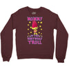 birthday troll mommy Crewneck Sweatshirt