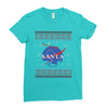 santa christmas Ladies Fitted T-Shirt
