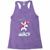 Unicorns are Born in March Dabbing Racerback Tank