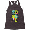zombie font Racerback Tank