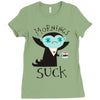 morning suck Ladies Fitted T-Shirt