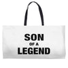 Dad The Man The Myth The Legend - Son Of A Legend Family Matching Weekender Totes