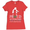 Proud Autism Dad - Autism Awareness Day Ladies Fitted T-Shirt