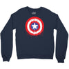 captain america dying bleeding logo Crewneck Sweatshirt