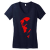 hellboy comic superhero cool Women's V-Neck T-Shirt