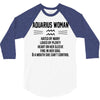 Aquarius Woman 3/4 Sleeve Shirt