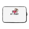 i love my rabbit Laptop sleeve