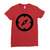 clock black Ladies Fitted T-Shirt