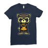angry raccoon Ladies Fitted T-Shirt