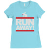 run away rabbit Ladies Fitted T-Shirt
