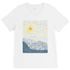 surf line V-Neck Tee