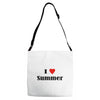 i love summer Adjustable Strap Totes
