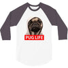 pug life 3/4 Sleeve Shirt