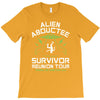 alien abductee survivor tour ufo nerd geek comic funny T-Shirt