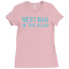 west ham in the blood retro style new Ladies Fitted T-Shirt
