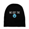 we got the power 3 Baby Beanies