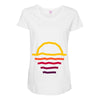 sunset line Maternity Scoop Neck T-shirt