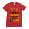 My Wife Is Super Awesome Her Husband Ladies Fitted T-Shirt