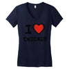 i love chicago Women's V-Neck T-Shirt
