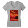 visit mordor Women's V-Neck T-Shirt
