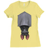 perfectly upside down Ladies Fitted T-Shirt